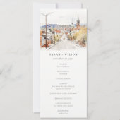 Montpelier City Scape Vermont huwelijksprogramma Kaart (Voorkant)