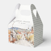 Montpelier City Scape Vermont Waterverf bruiloft Bedankdoosjes (Voorkant Zijde)