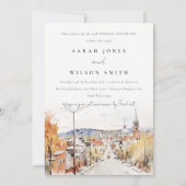 Montpelier City Scape Vermont Wedding Jubileum Kaart (Voorkant)