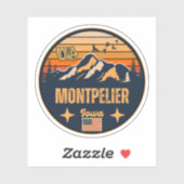 Montpelier, Iowa Sticker (Vel)