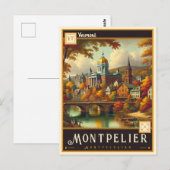 Montpelier Vermont |  BRIEFKAART (Voorkant / Achterkant)