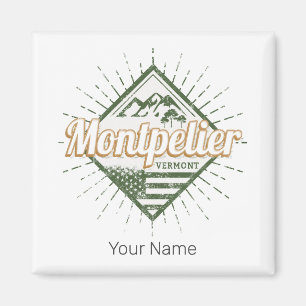 Montpelier Vermont City Verenigde Staten Verenigd Magneet