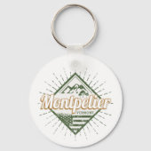Montpelier Vermont City Verenigde Staten  Verenigd Sleutelhanger (Voorkant)