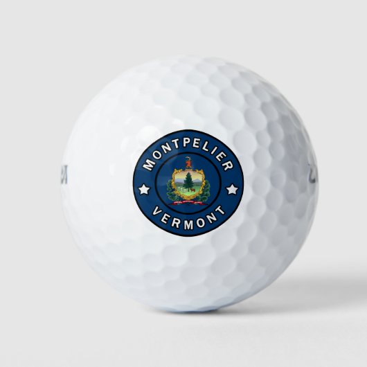 Montpelier Vermont Golfballen (Voorkant)