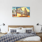 Montpelier, Vermont - Grote Letter-scènes Canvas Afdruk (Insitu (Slaapkamer))