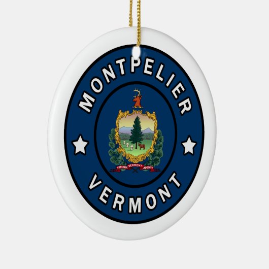 Montpelier Vermont Keramisch Ornament (Rechts)