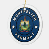 Montpelier Vermont Keramisch Ornament (Links)