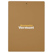 Montpelier, Vermont-klembord Klembord (Achterkant)