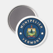 Montpelier Vermont Magneet (Voorkant / Achterkant)