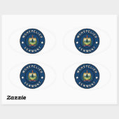 Montpelier Vermont Ovale Sticker (Vel)
