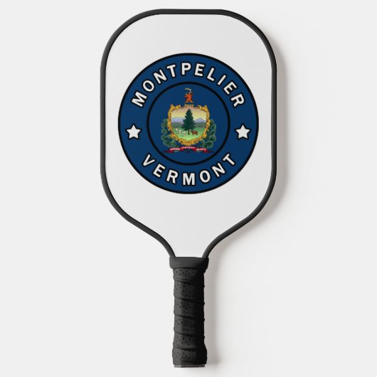 Montpelier Vermont Pickleball Paddle (Voorkant)