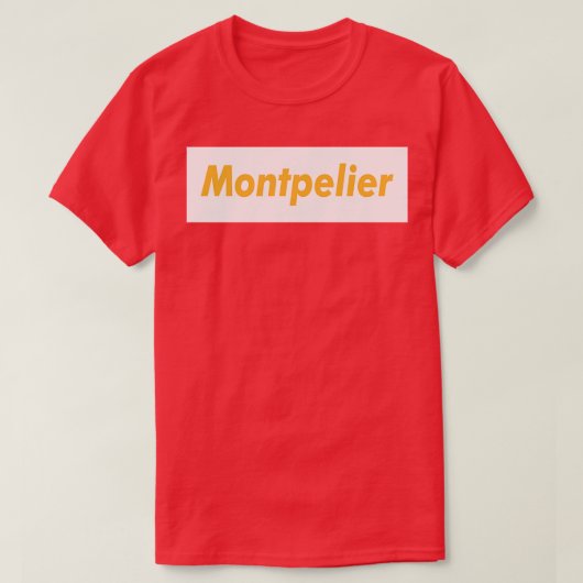 Montpelier Vlees Bruin TShirt (Design voorkant)