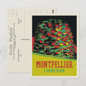 Montpellier Arbre blanc illustratie Frankrijk Briefkaart (Voorkant / Achterkant)