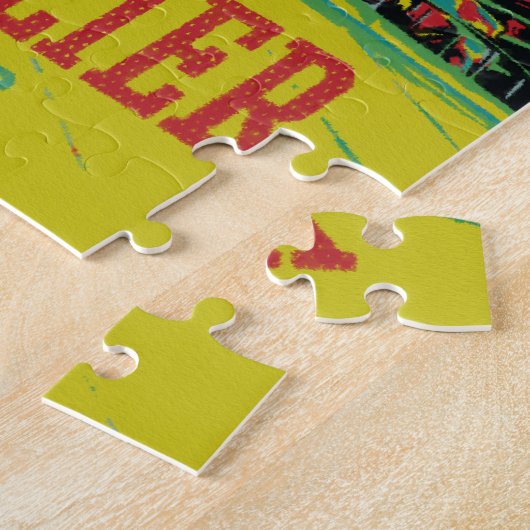 Montpellier Architecture illustration France Legpuzzel (Zijkant)