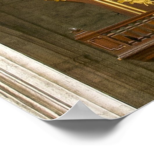 Montpellier Cathedraal Orgaan poster (Hoek)