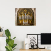 Montpellier Cathedraal Orgaan poster (Thuiskantoor)