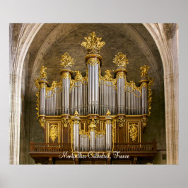 Montpellier Cathedraal Orgaan poster