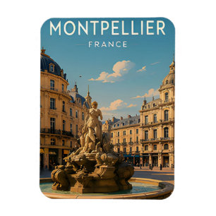 Montpellier Frankrijk Middellandse Zee Stad Reis C Magneet