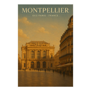 Montpellier — Frankrijk reis 2026 Perfect Poster