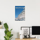 Montpellier Photo Vintage Poster (Thuiskantoor)