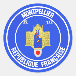 Montpellier Round Emblem Ronde Sticker