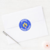 Montpellier Round Emblem Ronde Sticker (Envelop)