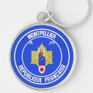 Montpellier Round Emblem Sleutelhanger