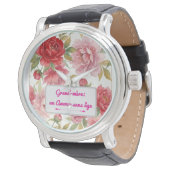 montre Pivoines Horloge (Gekanteld)
