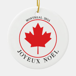 Montreal 2014 kerstornament (Joyeux Noël) Keramisch Ornament