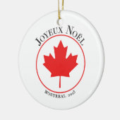 Montreal 2015 kerstversiering keramisch ornament (Links)