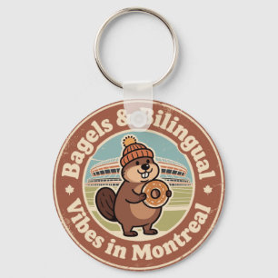 Montreal Bagels & Tweetalige Sfeer Sleutelhanger