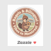 Montreal Bagels & Tweetalige Sfeer Sticker (Vel)