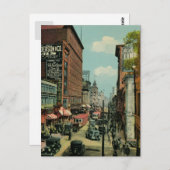 Montreal bezet St. Catherine Street 1920s Briefkaart (Voorkant / Achterkant)