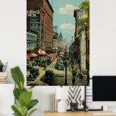 Montreal bezet St. Catherine Street 1920s Poster (Thuiskantoor)