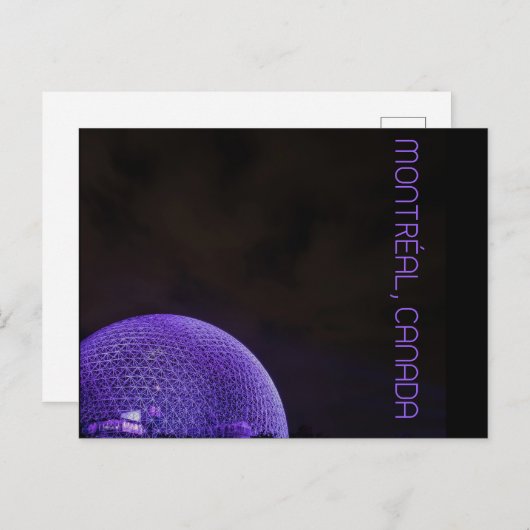 Montreal-biosfeer Briefkaart (Voorkant / Achterkant)