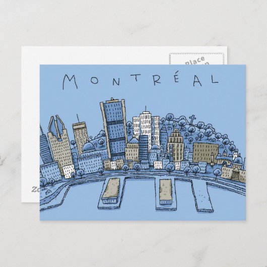 Montreal Briefkaart (Voorkant / Achterkant)