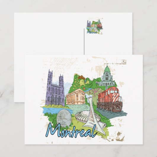 Montreal Briefkaart (Voorkant / Achterkant)