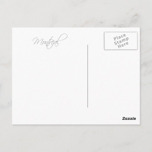 Montreal Briefkaart (Achterkant)