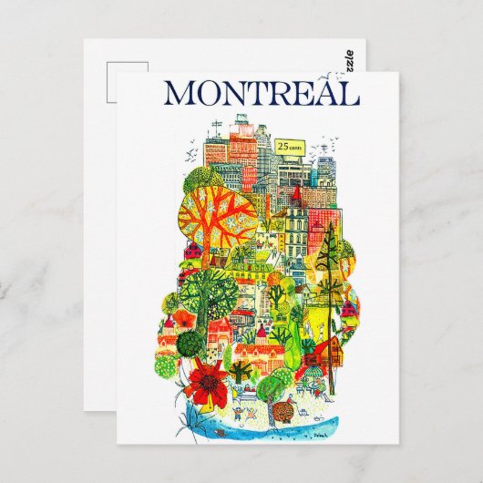 Montreal Briefkaart (Voorkant / Achterkant)
