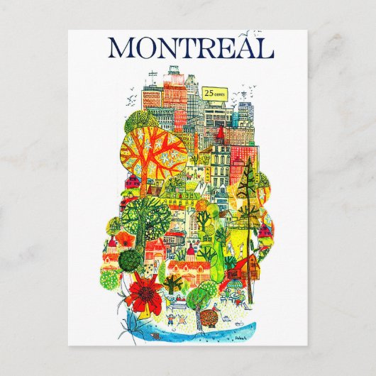 Montreal Briefkaart (Voorkant)