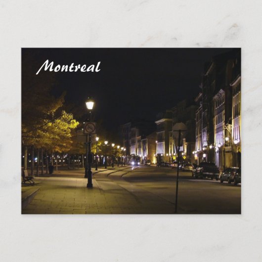 Montreal by Night Briefkaart (Voorkant)