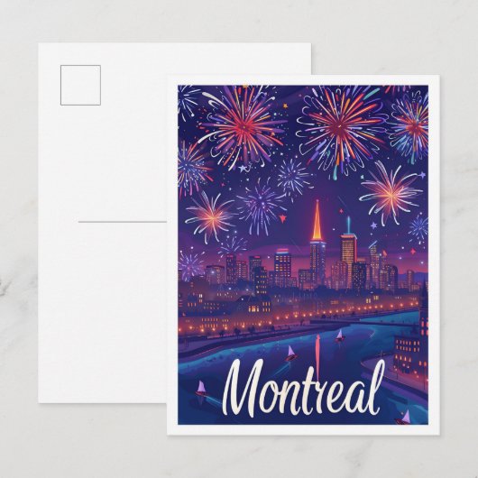 Montreal Canada Artistic Travel Illustration Briefkaart (Voorkant / Achterkant)