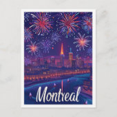 Montreal Canada Artistic Travel Illustration Briefkaart (Voorkant)