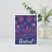 Montreal Canada Artistic Travel Illustration Briefkaart (Staand voorkant)