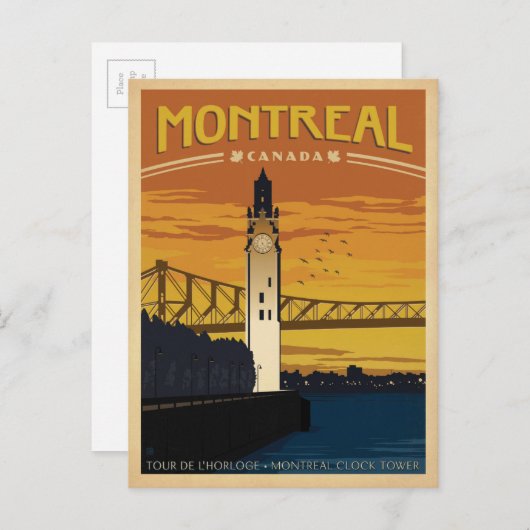 Montreal, Canada Briefkaart (Voorkant / Achterkant)