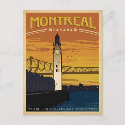 Montreal, Canada Briefkaart (Voorkant)