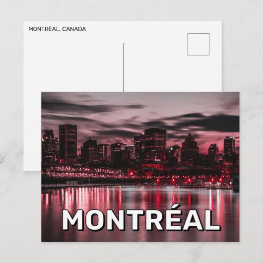 Montréal, Canada Briefkaart (Voorkant / Achterkant)