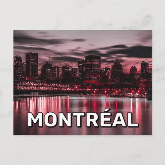 Montréal, Canada Briefkaart (Voorkant)