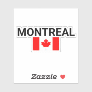 Montreal Canada Canadese Vlag Licht-Kleur,montreal Sticker
