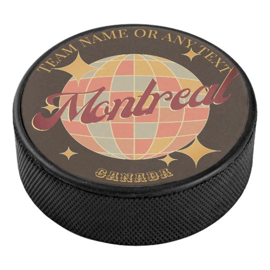 Montreal Canada City Hockey Club Hockey Puck (3/4)